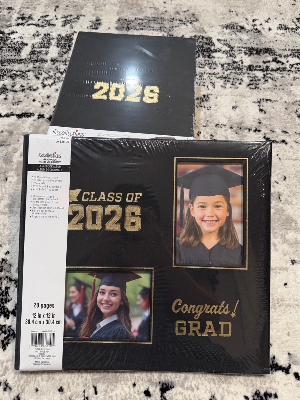 Recollections Black & Gold "Class of 2026" Graduation Photo Album